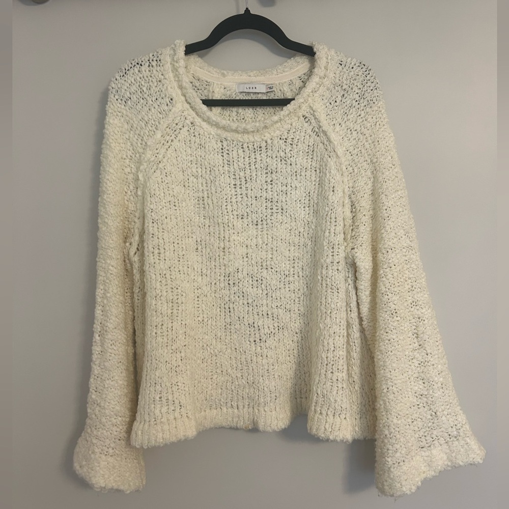 LUSH knit cream sweater - medium